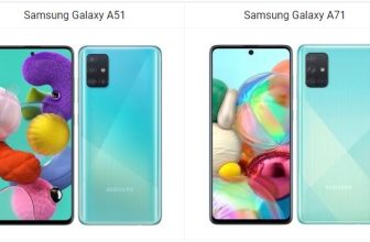 Samsung Galaxy A51 vs Galaxy A71
