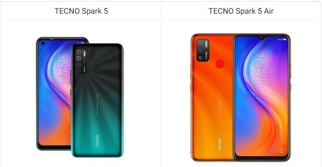 Tecno Spark 5 vs Tecno Spark 5 Air