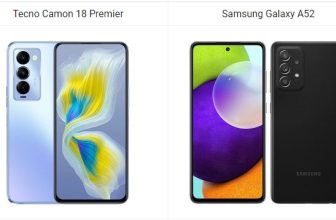 Tecno Camon 18 Premier vs Samsung Galaxy A52