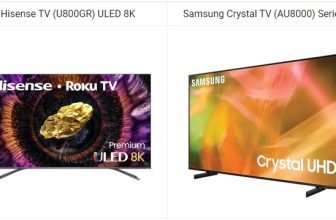 Hisense TV ULED 8K vs Samsung Crystal TV Series 8