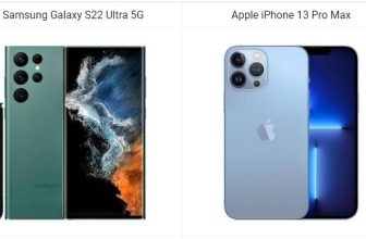 Samsung Galaxy S22 Ultra 5G vs Apple iPhone 13 Pro Max