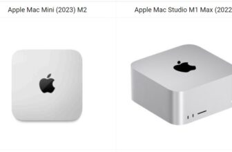 Apple Mac Mini (2023) M2 vs Mac Studio M1 Max (2022)