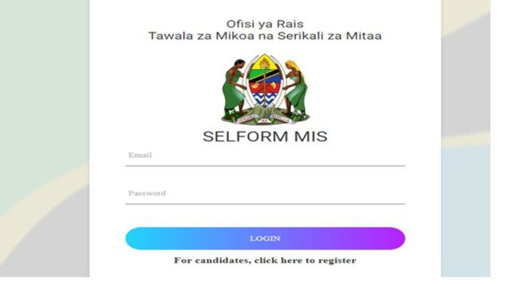 Selform.tamisemi.go.tz (2025) Selform Tamisemi 1