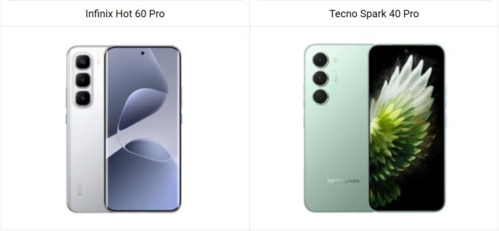 Infinix Hot 60 Pro vs Tecno Spark 40 Pro