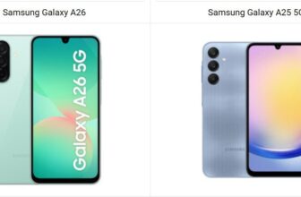 Samsung Galaxy A26 vs Galaxy A25 5G