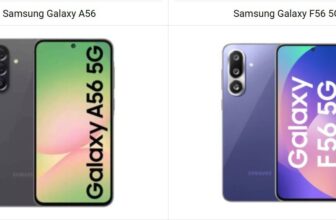 Samsung Galaxy A56 vs Galaxy F56 5G