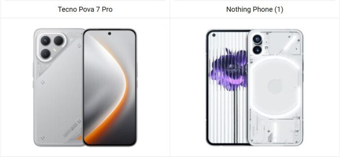Tecno Pova 7 Pro vs Nothing Phone (1)